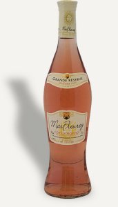 traditional rose wine bottle